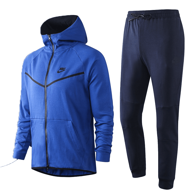 Conjunto Nike Sportswear Tech Fleece (Branco, Azul Celeste)