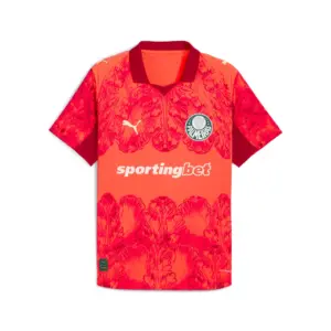 Camisa Palmeiras X Kidsuper Mundial – 2025/26 Modelo Jogador Vermelha
