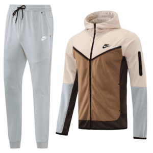 Conjunto Tech Fleece – Marrom Escuro/Claro