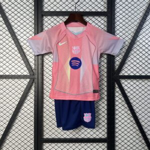 Kit Infantil Barcelona Edição Especial Rosa - 2025/26