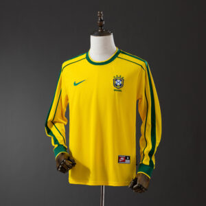 Camisa Brasil I Retrô - 1998 Manga Longa