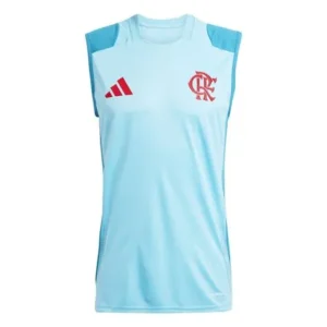 Camisa Regata Flamengo Treino Azul Claro - 2025/26