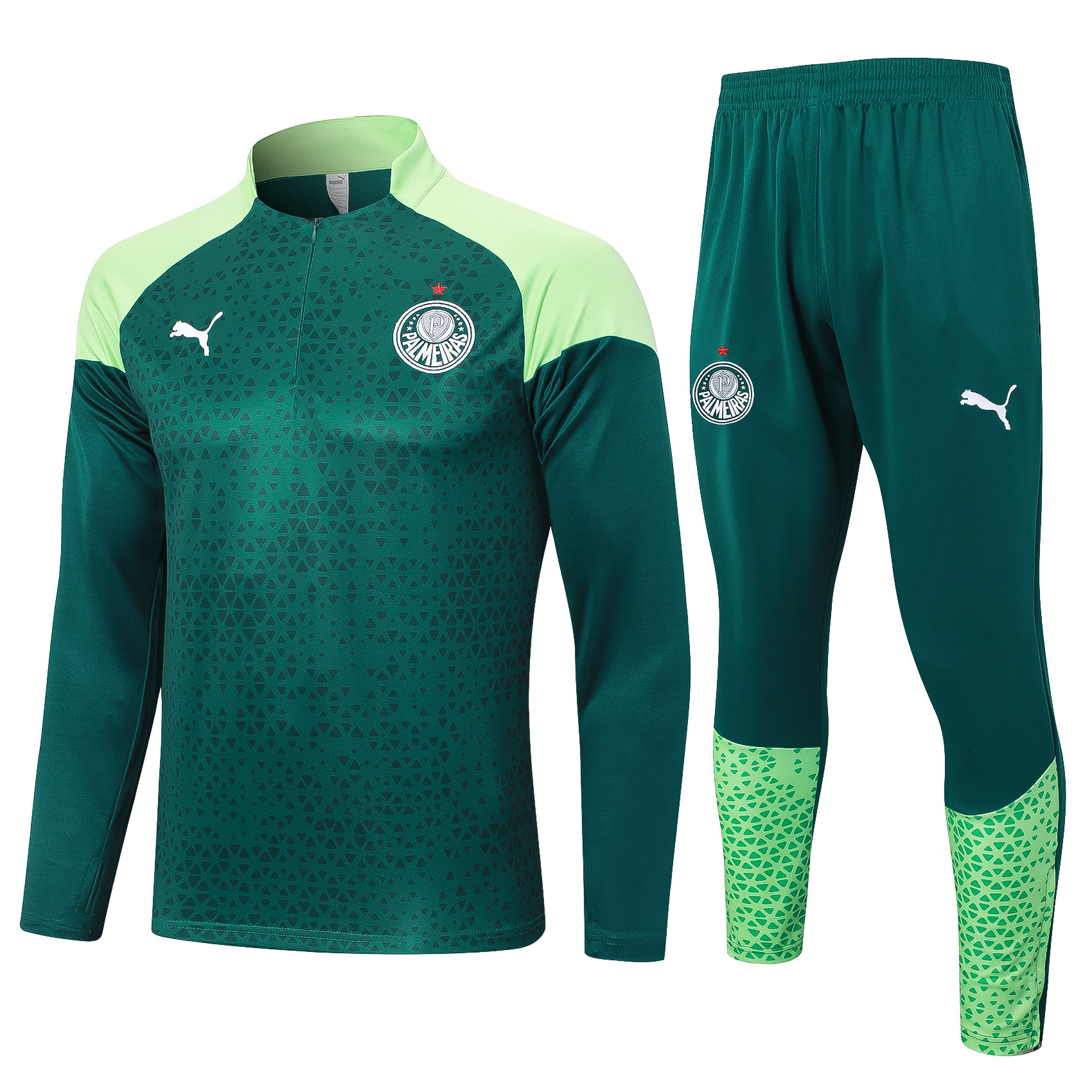 Conjunto Palmeiras Treino Verde Escuro - 2025/26