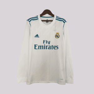 Camisa Real Madrid Home Manga Longa - 2017/18
