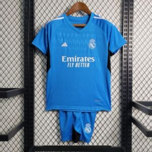 Kit Real Madrid Goleiro 2023 Azul - Infantil