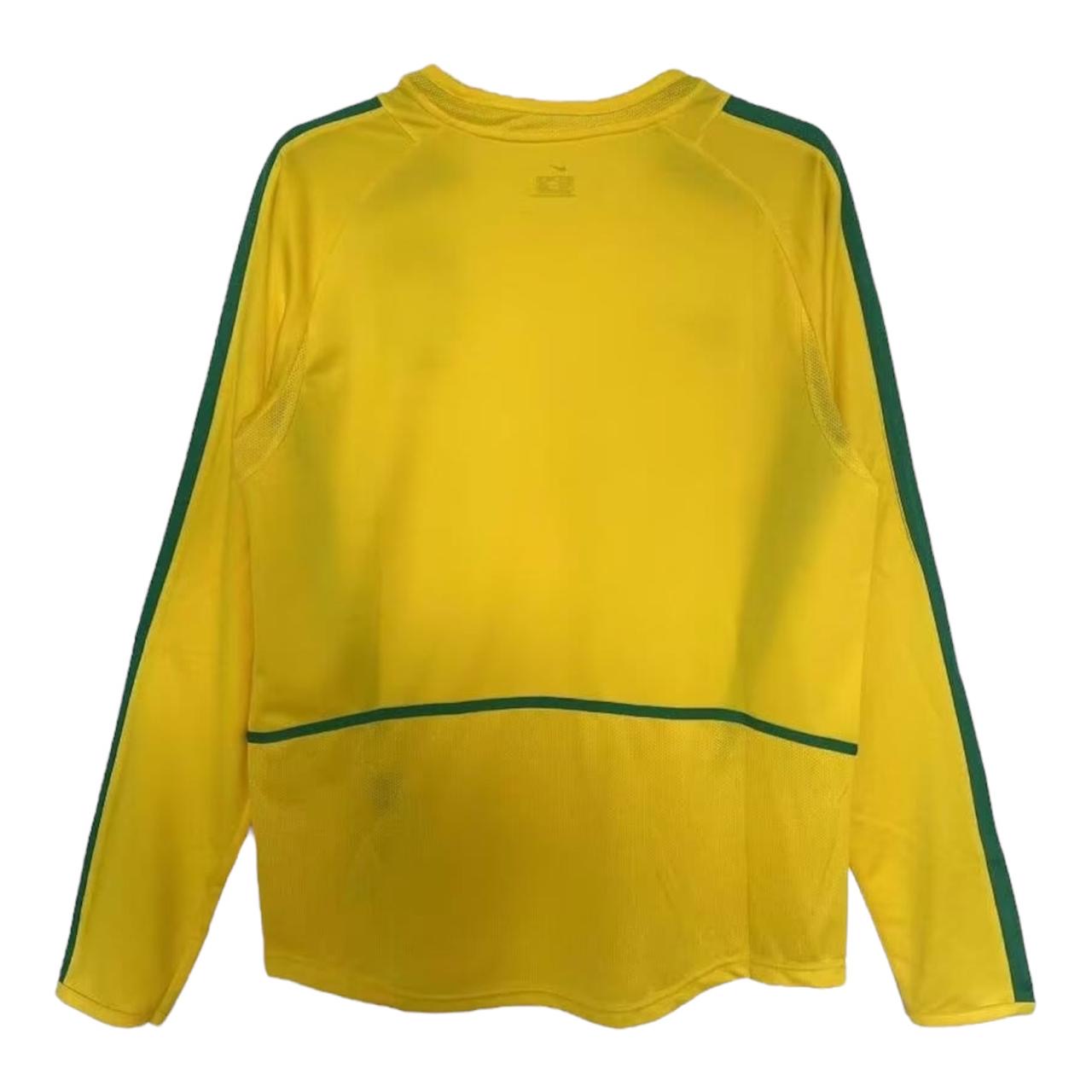 Camisa Brasil I Retrô - 2002 Manga Longa - Imagem 2